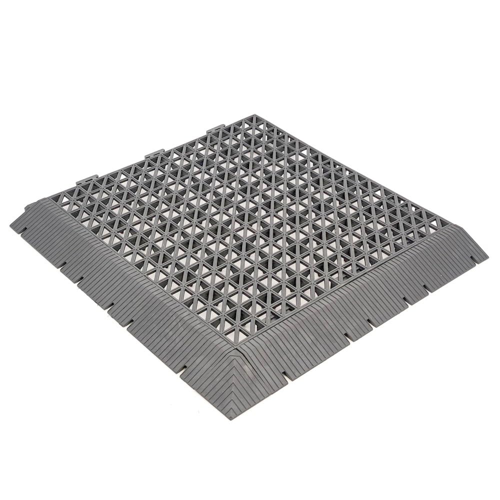 Kit 2 Rampas + 1 Esquinera Para Losetas Drenantes Maxi - PVC Reforzado, 33x5x2 Cm, Evita Tropiezos Y Facilita Cambio De Nivel