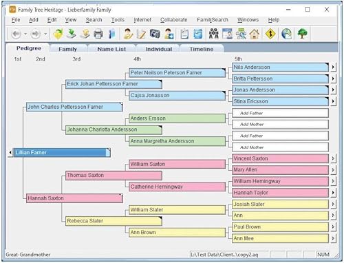 Miniatura 3 de Family Tree Heritage Gold 16 - Genealogy Software - Includes Free Searches to FamilySearch, the World's Largest Genealogy Database - CDPC