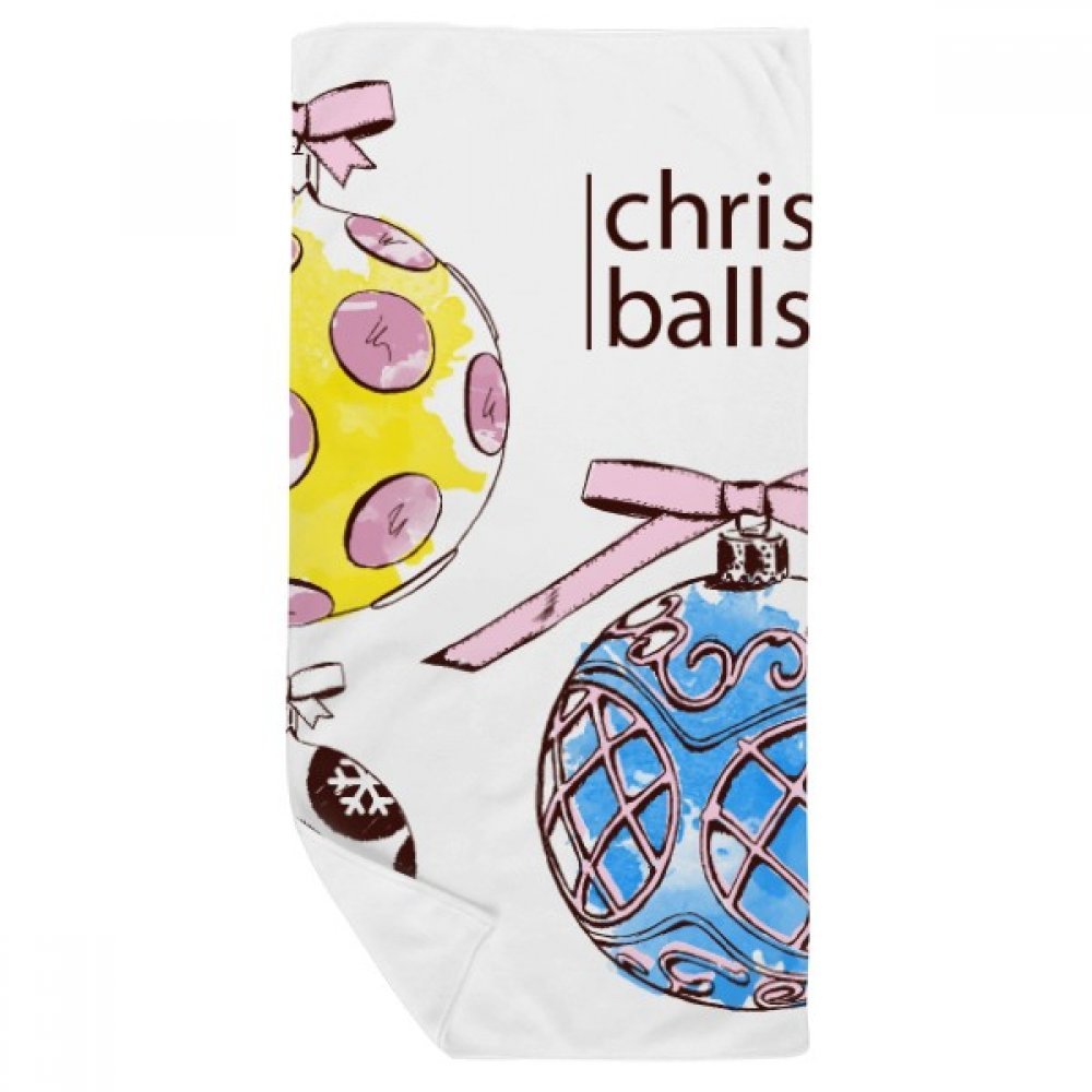 Serviette de bain Joyeux Noël douce pour préserver la peau sensible
