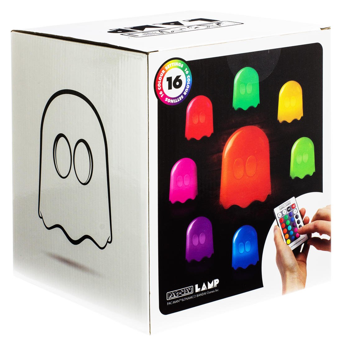 Lampe De Bureau Pac-Man Fantômes - Officielle, Réactive Au Son, 3 Modes Lumière - USB/piles - Déco Gamer