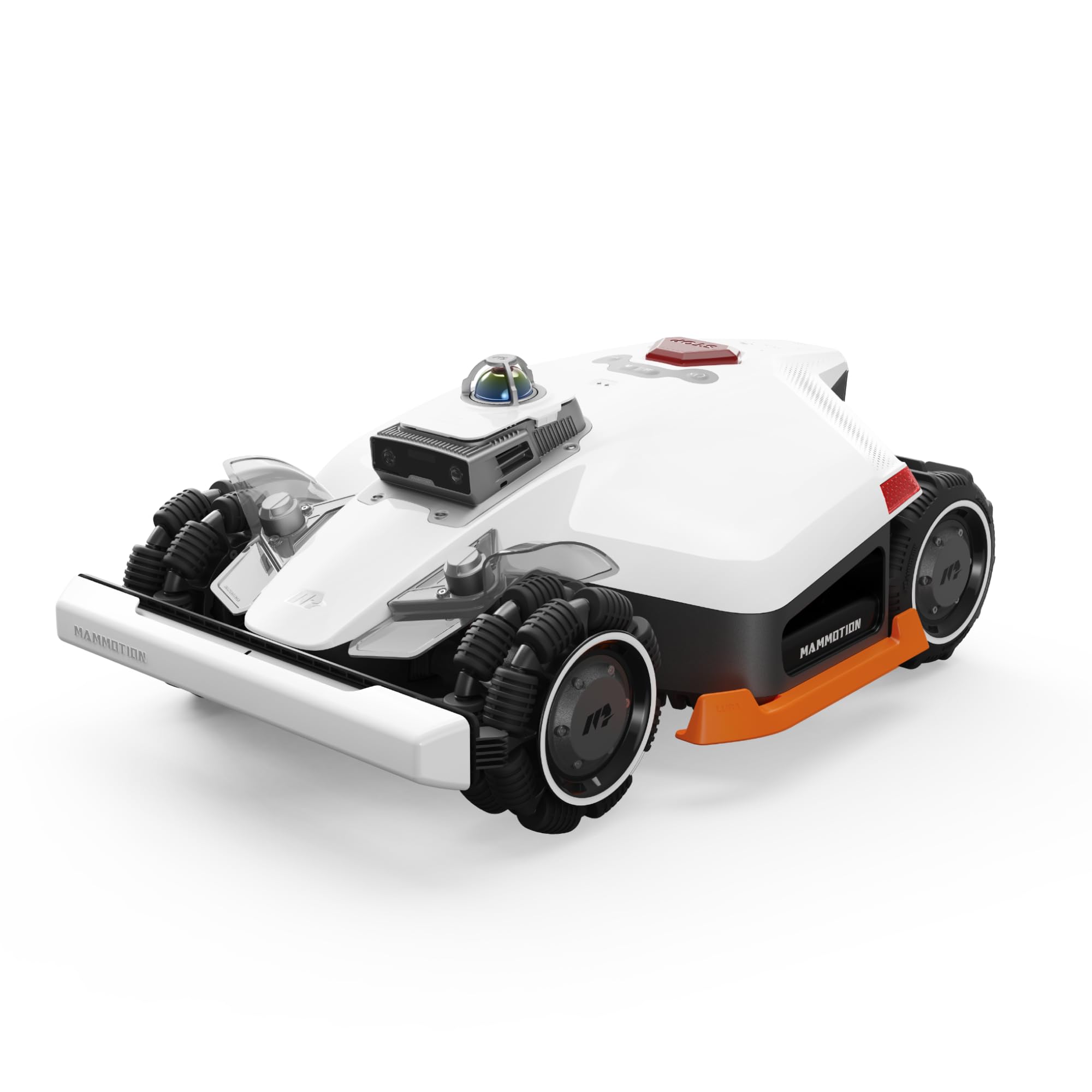 MAMMOTION LUBA 3 AWD 3000 Robot Cortacésped sin Cable Perimetral, Posicionamiento LiDAR+NetRTK+AI Vision Tri-Fusion a 360°, Tracción para Pendientes del 80%, hasta 30 Zonas, Altura de Corte 25-70mm