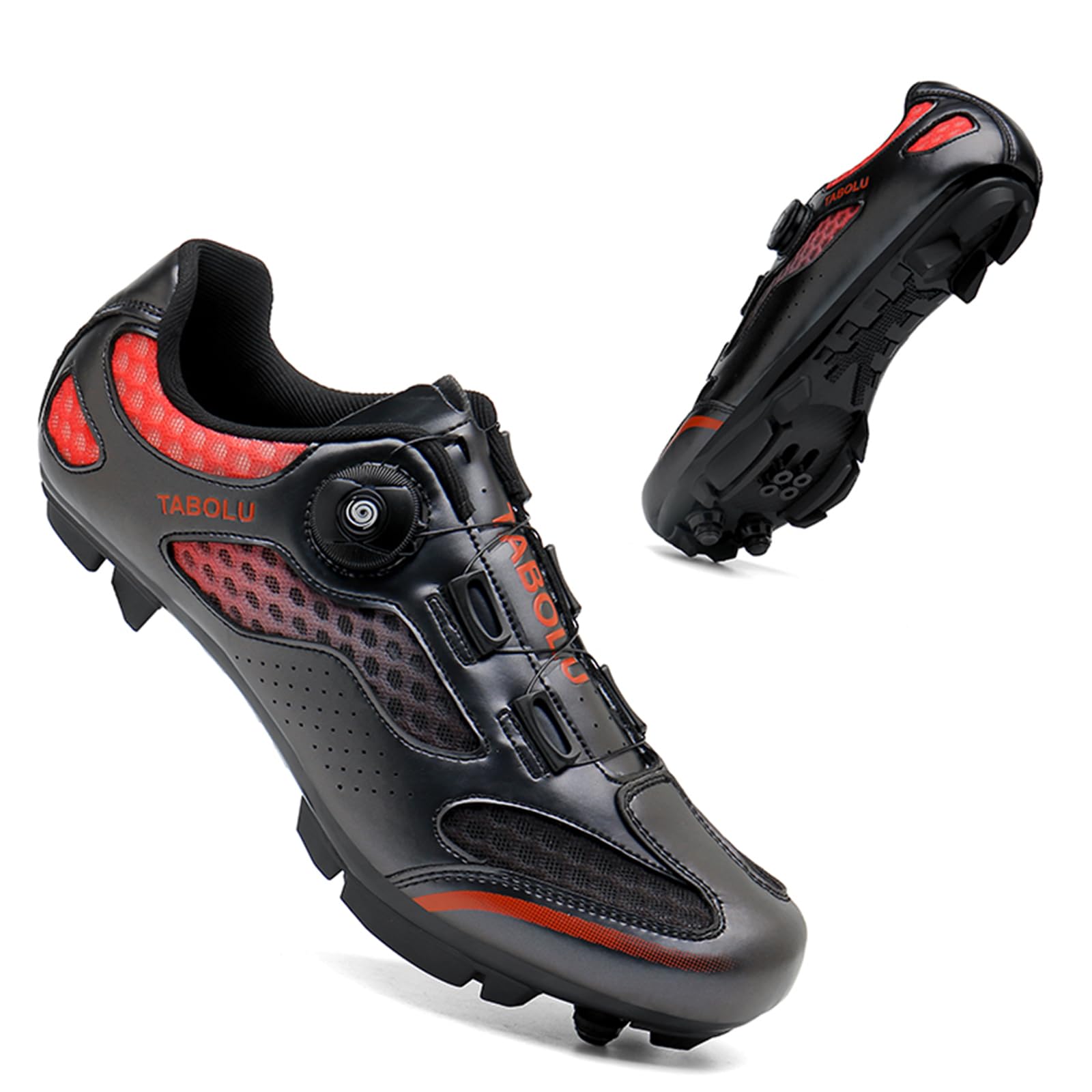 MTB Schuhe Herren Damen Fahrradschuhe Mountainbike Schuhe kompatibel mit SPD 2 Schrauben mit Cleats Unisex Radsportschuhe Draussen