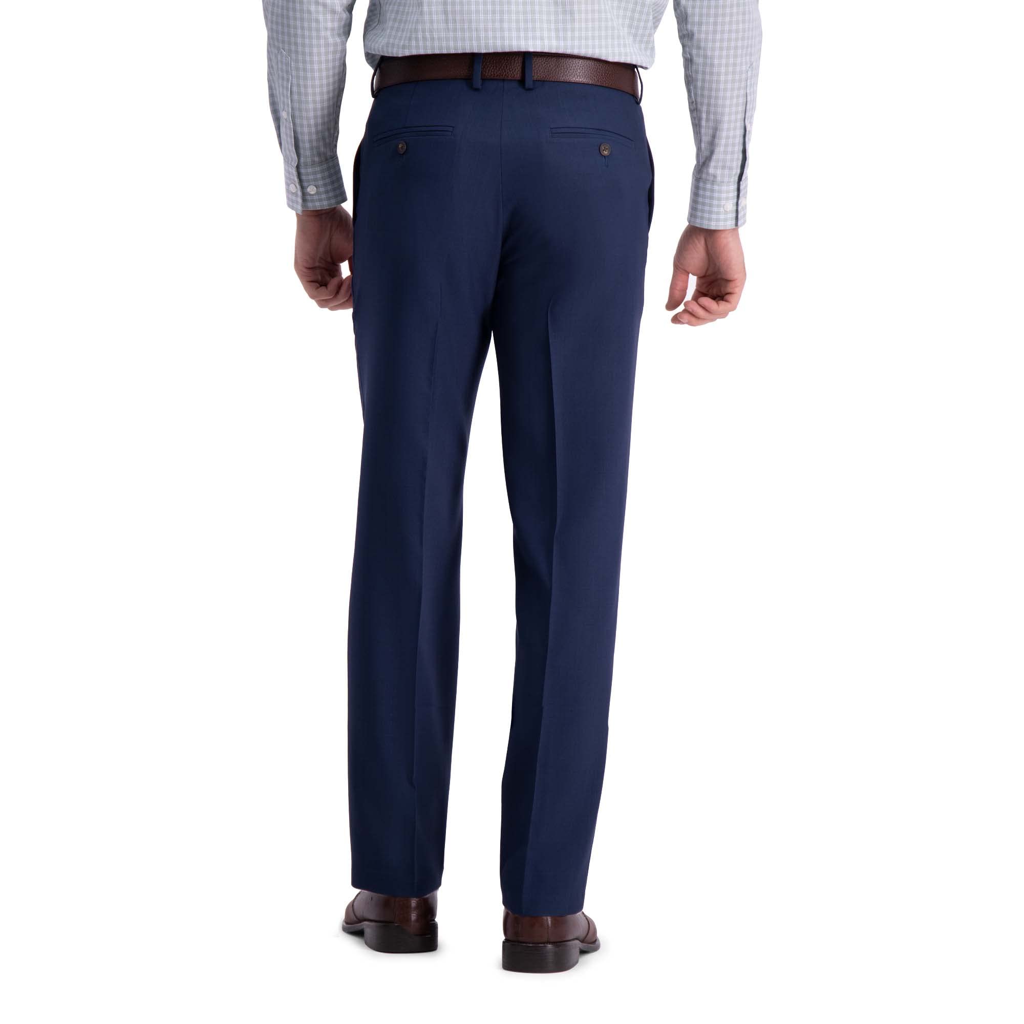 Haggar Premium Comfort Dress Pant-Straight Fit Flat Front (Regular and Big & Tall Sizes) Pantalones para Vestir para Hombre