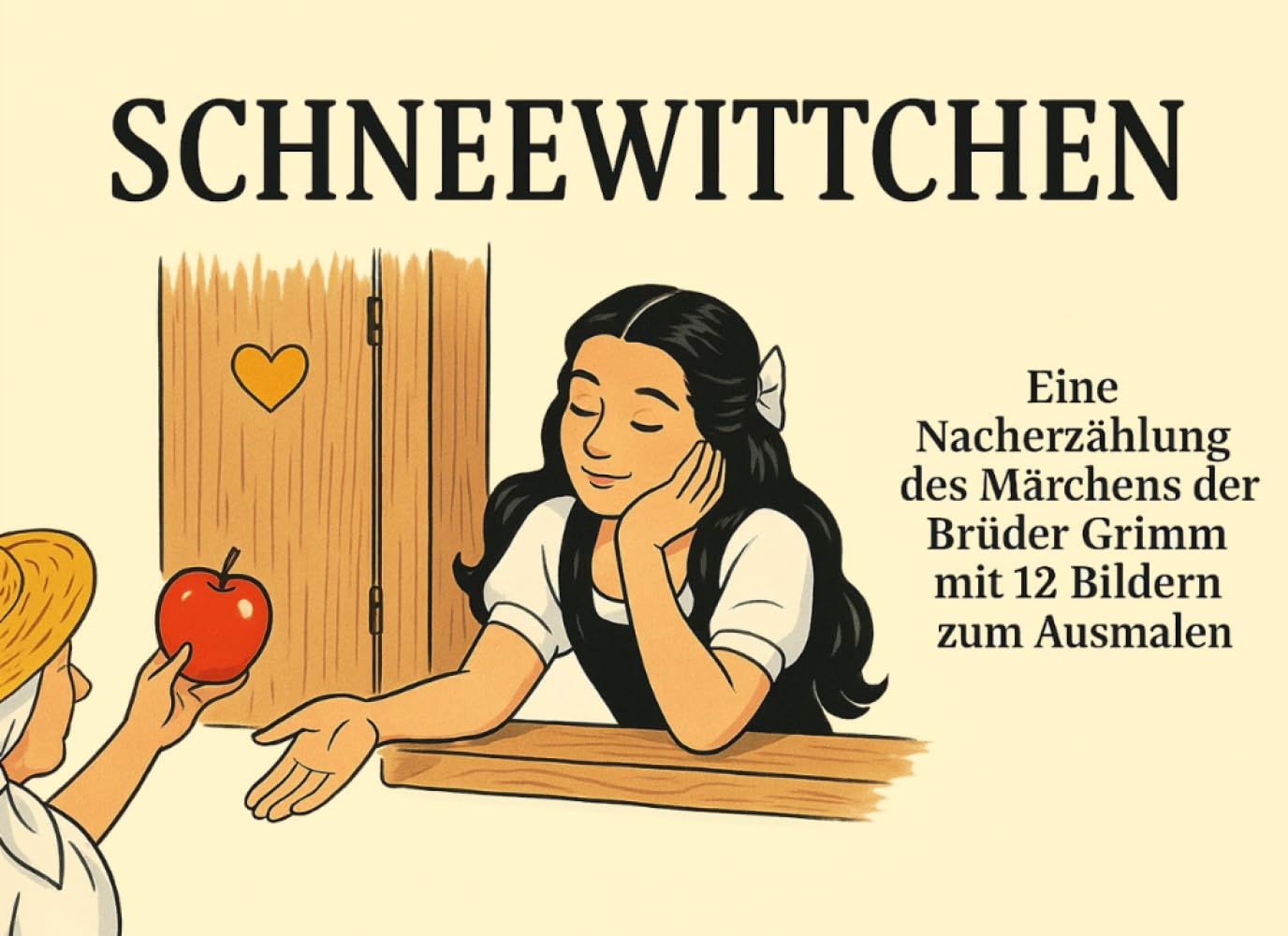 Schneewittchen: Eine Nacherzählung des Märchens der Brüder Grimm mit schönen Bildern zum Ausmalen