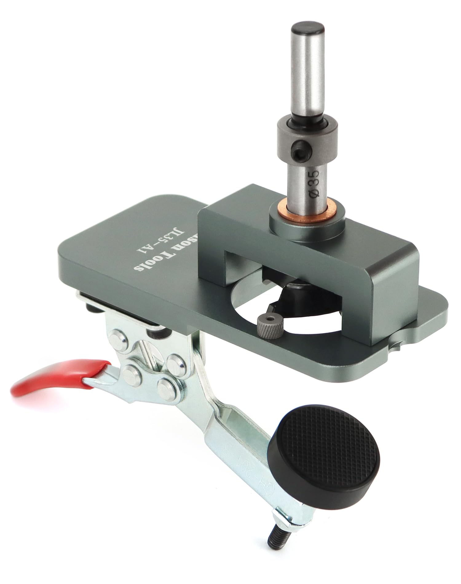 QWORK® Dima per cerniera 35mm apri foro, Perforatrice per cerniera per armadio, Localizzatore guida per trapano