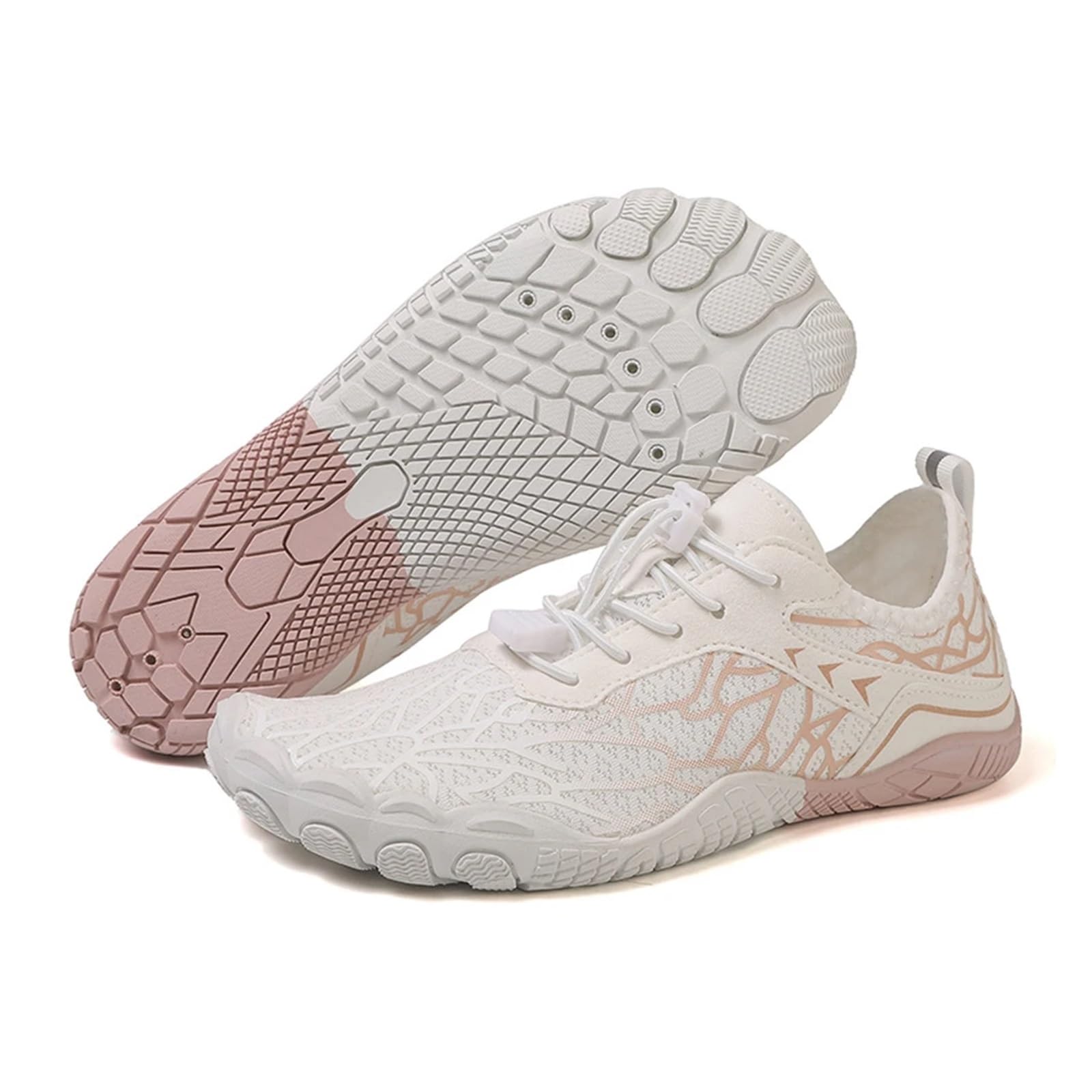 Scarpe da Acqua, Scarpe da guado, Scarpe da tracciamento fluviale, Scarpe da Spiaggia for Il Tempo Libero ad Asciugatura Rapida for Campeggio, Yoga, Sport all'Aria Aperta(Pink,42)