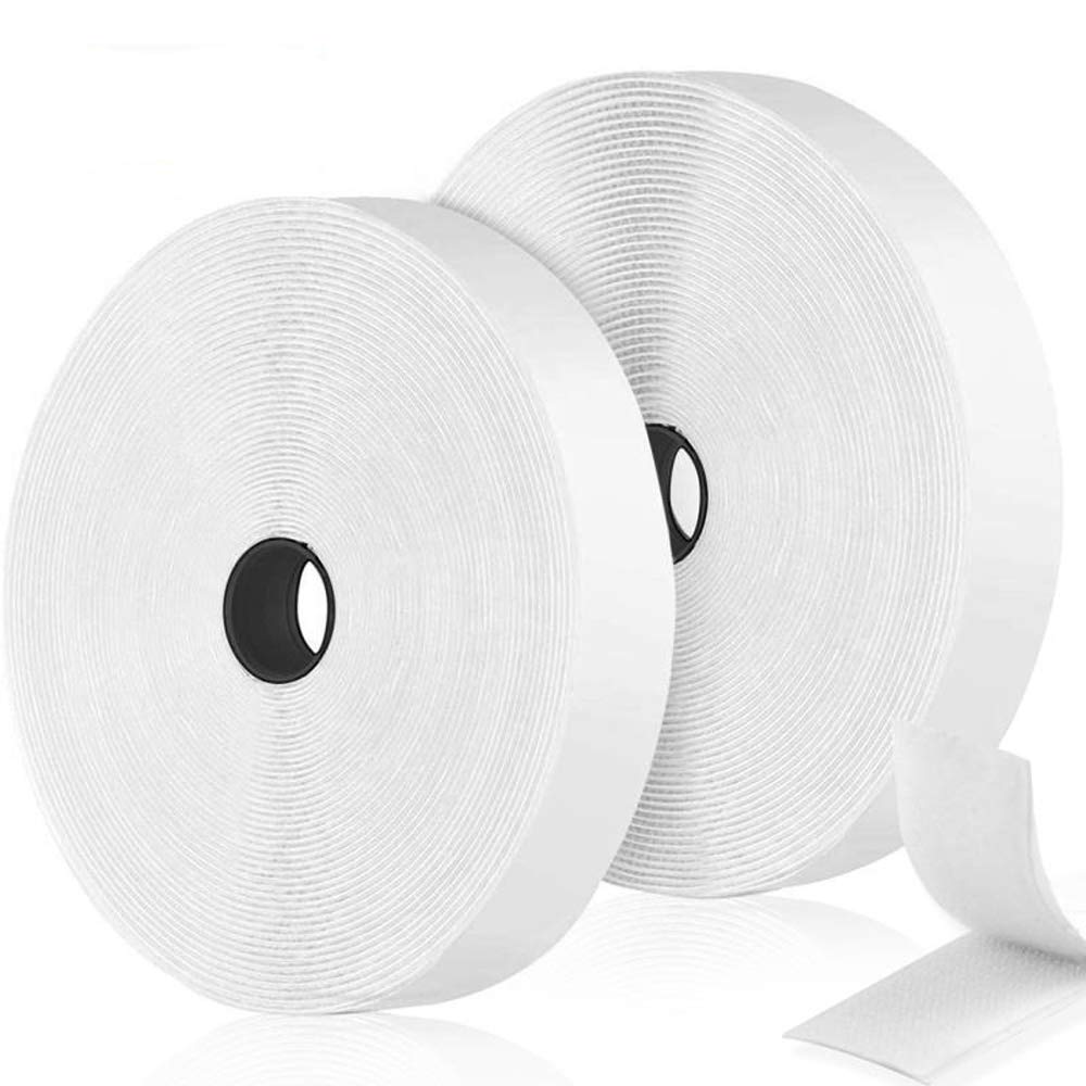 Buy 40 Feet x 2 Hook and Loop Tape Heavy Duty Self Adhesive Back