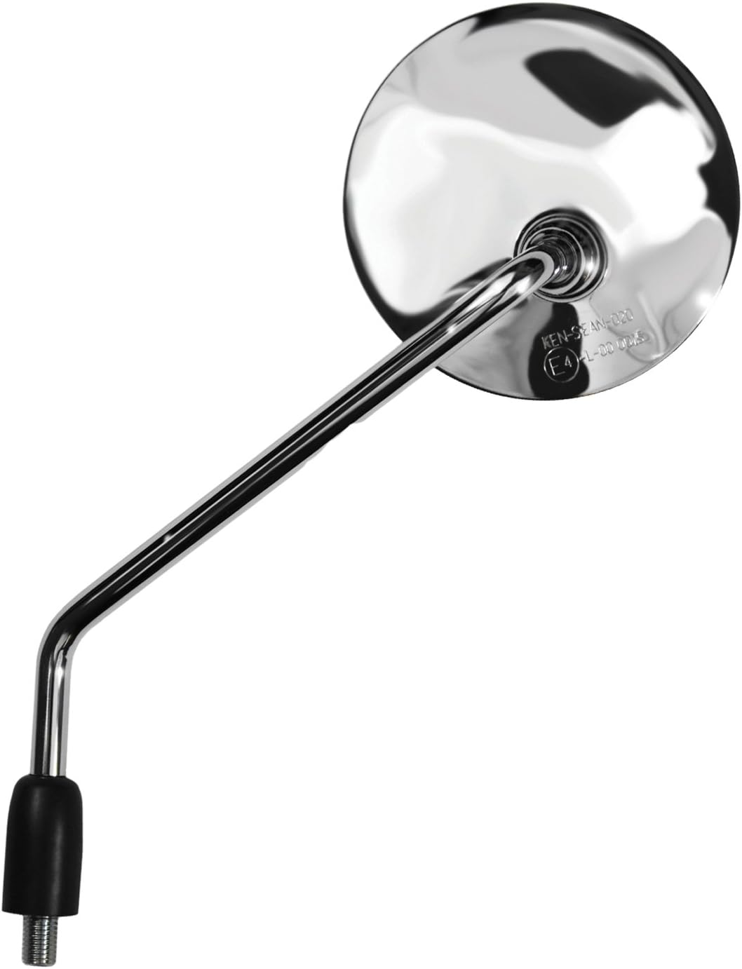 Ken Sean 95104 Triple Nickel Chrome Knockback Stem Round Motorcycle Mirror (LH,EC Spec)