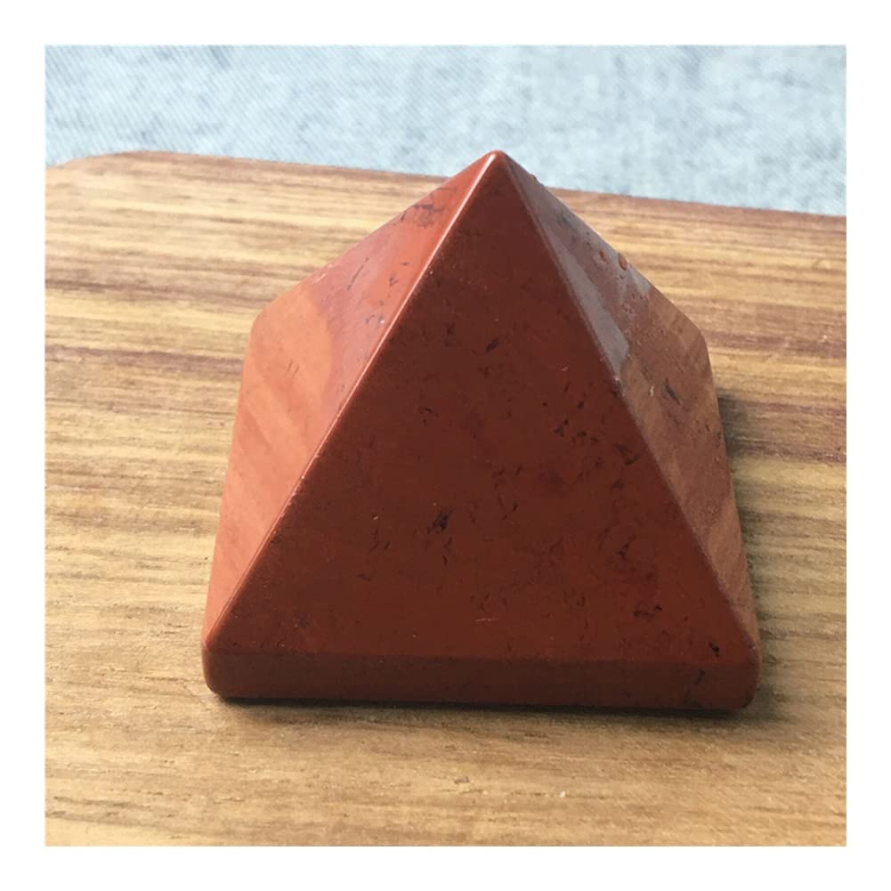 Balance Diaspro Rosso Naturale Piramide di Cristallo Clear Diaspro Rosso Naturale Piramide di Cristallo Lucidatura Pietra Grezza Pietra fortunata Pietre grezze e DINZHHENGYIN (Size : 3-4cm)