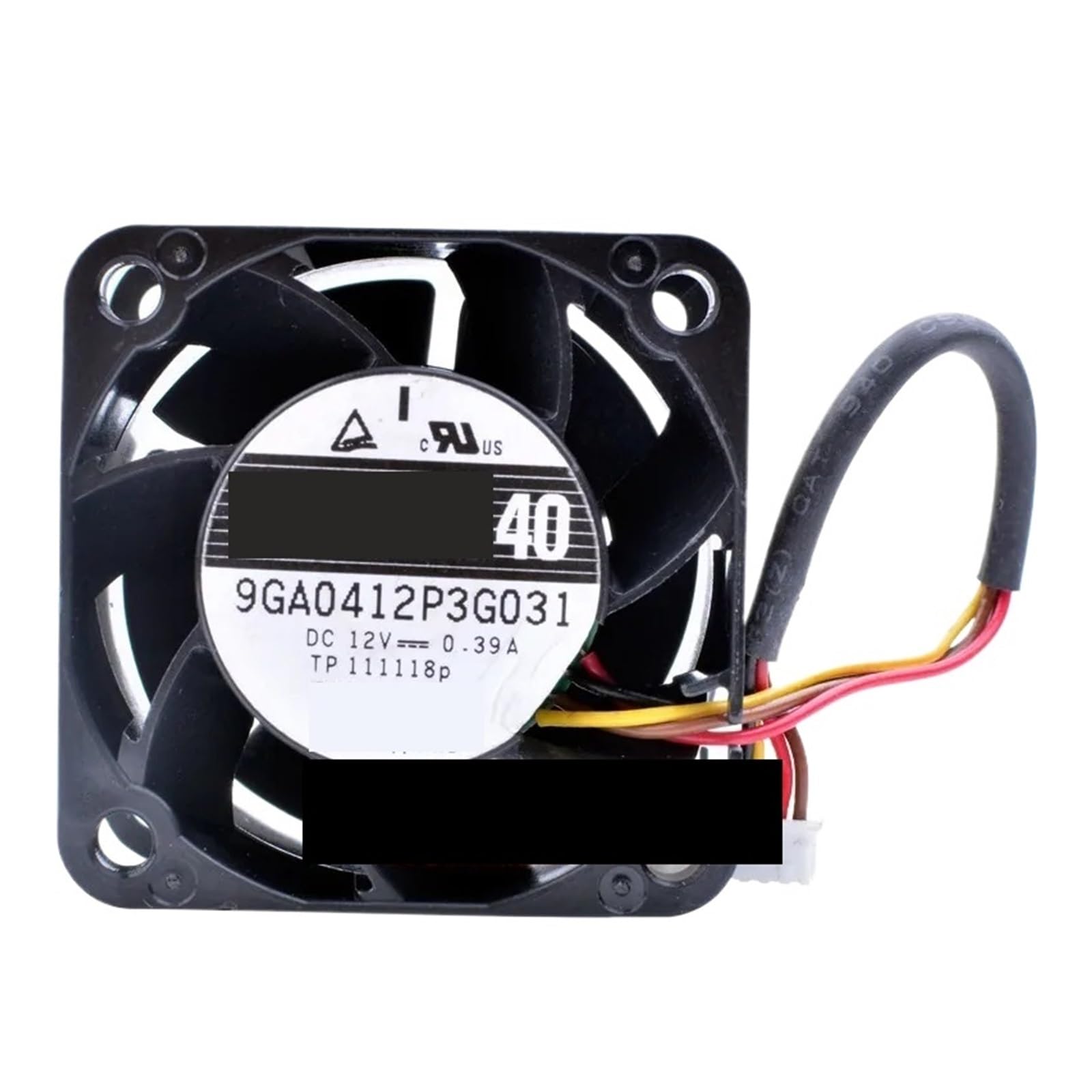 UITGVDQAT 9GA0412P3G031 Server Cooling Fan DC 12V 0.39A 40x40x28mm 4-wire
