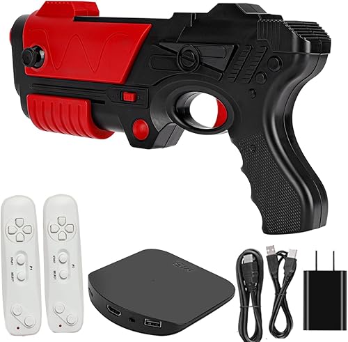 Vista 2 de Consola de juegos de TV, consola de videojuegos retro para niños y adultos, consola integrada de 200 juegos de TV clásicos, compatible con salida