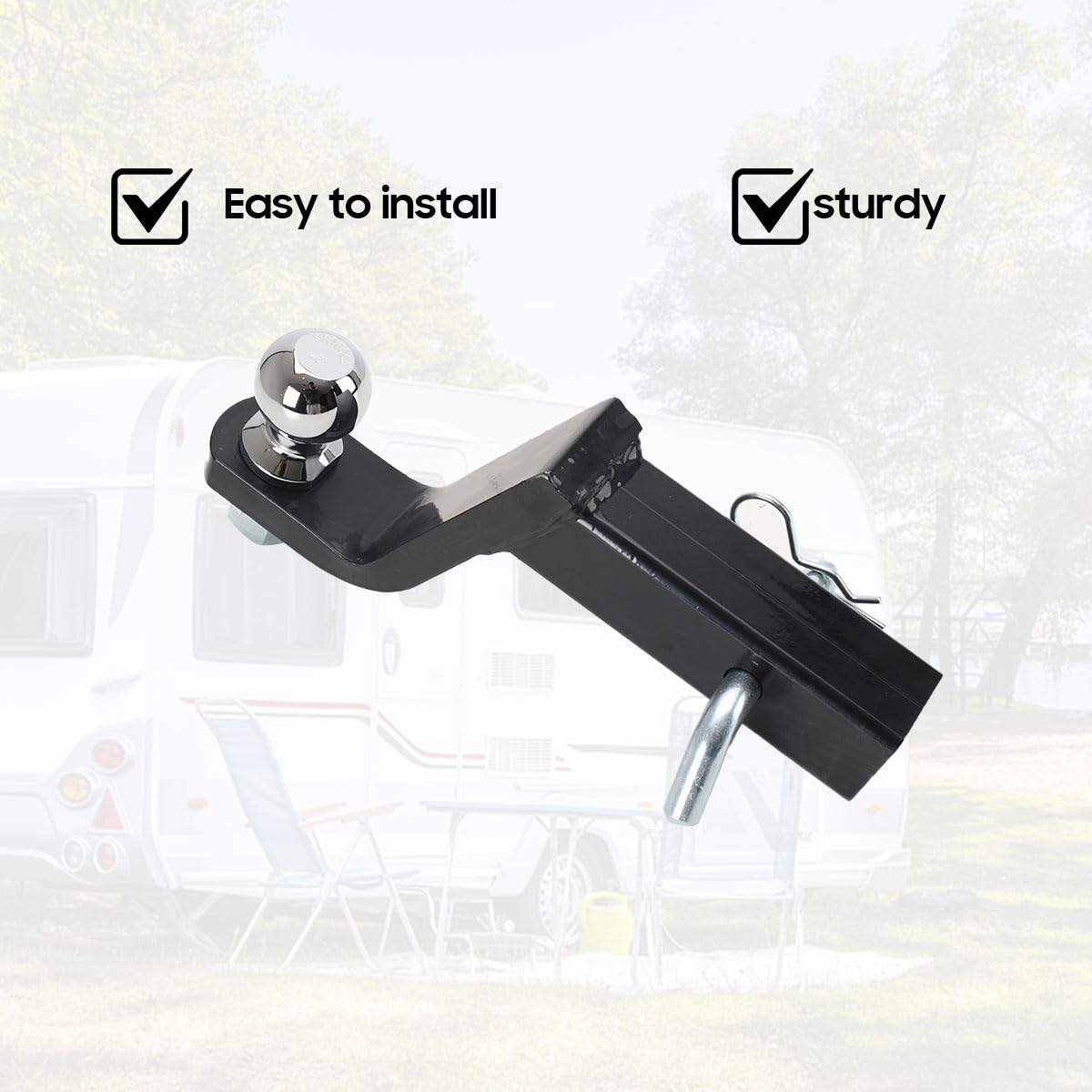 Anhängerkupplung Adapter für Us-Fahrzeuge,2 Zoll/50 mm Anhänger