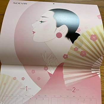 Amazon.co.jp: 鶴田一郎氏 ノエビア NOEVIR カレンダー 2024年 非売