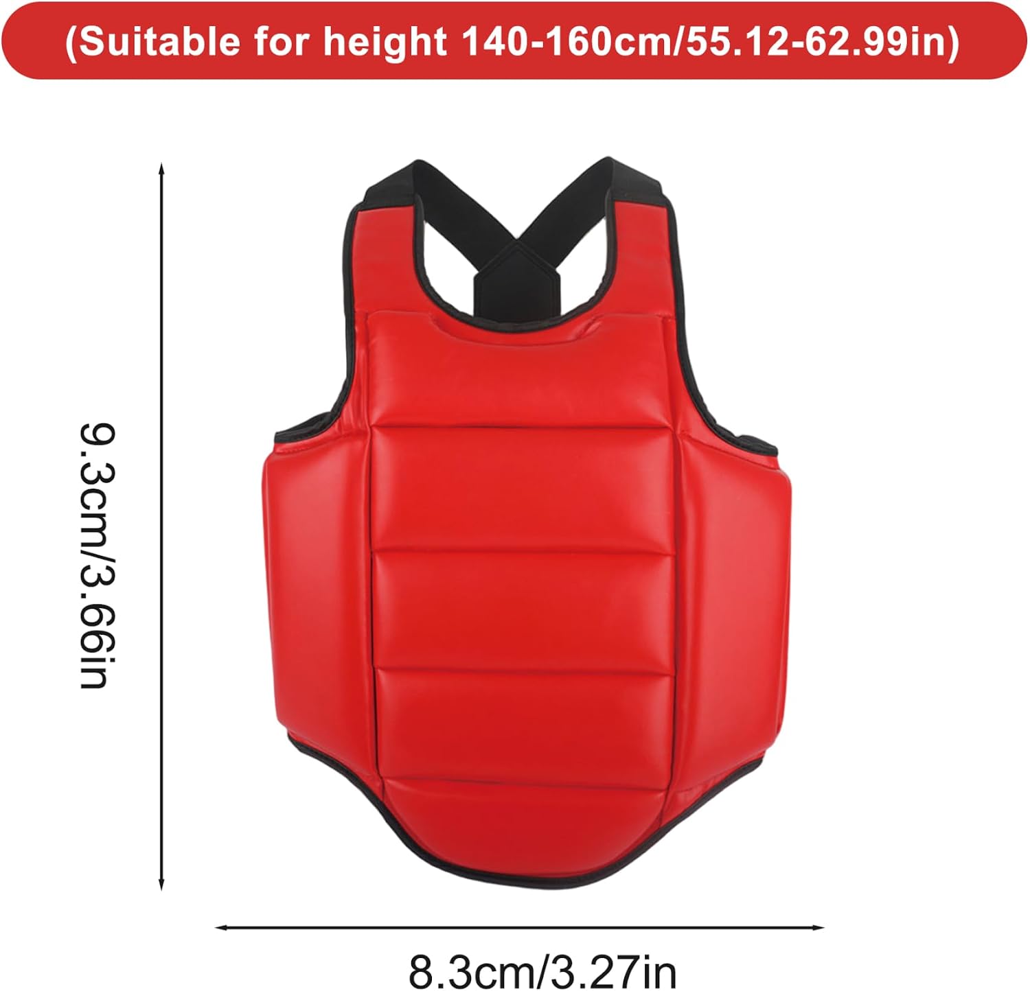 Taekwondo Sparring Gear, Boxing Body Protector, Reversible Chest Protector, Adjustable Taekwondo Sparring Gear, Sponge Boxing Training Equipment for Home Daily Use