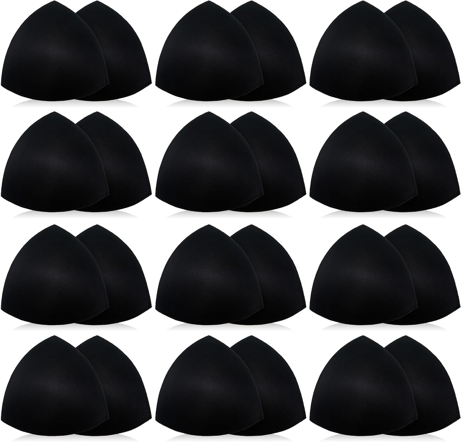 Geyoga 12 Pairs Bra Pads Inserts Women Sports Bra Pads Inserts Triangle Removable Pad for Women's Bikini Top Swimsuit