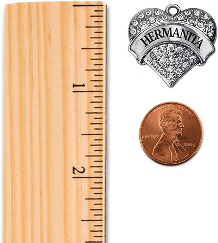 Miniatura 2 de Inspired Silver - Dije de corazón de plata pavimenta para pulsera con joyas de circonita cúbica