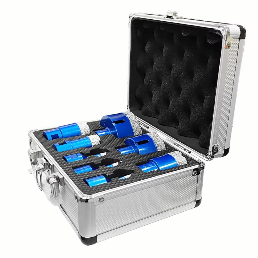 Toplionace Kit de 8 Brocas de Corona de Diamante Soldadas M14 - Juego de Brocas para Amoladora Angular de Piedra y Baldosas de Cerámica