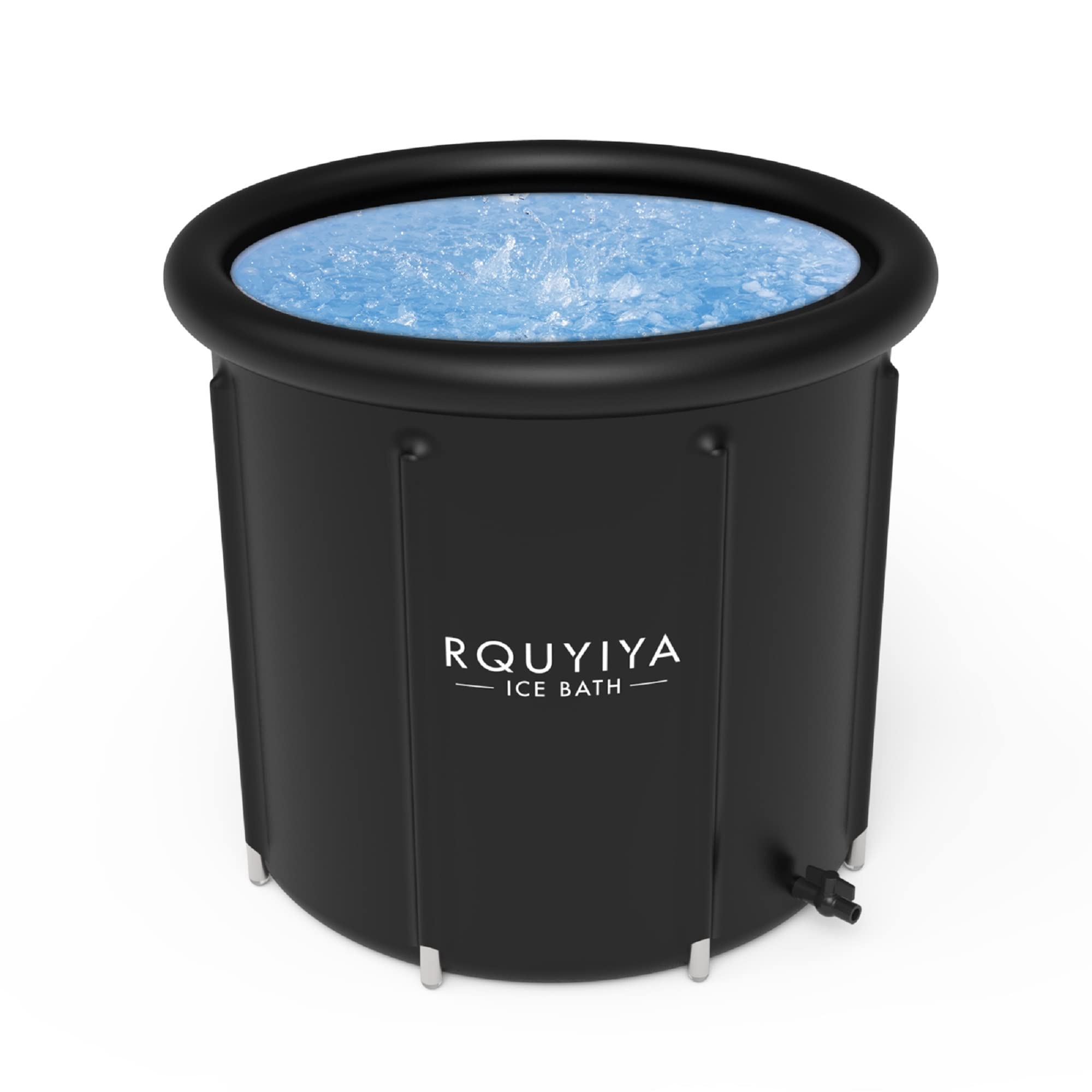 RQUYIYA Portable Ice Bath Ice Bathtub Pod Cold Plunge Tub Athletes Recovery Cold Water Tub Outdoor Ice Barrel with Hand Pump Protective Cover for Adult Fitness Pro Upgrade