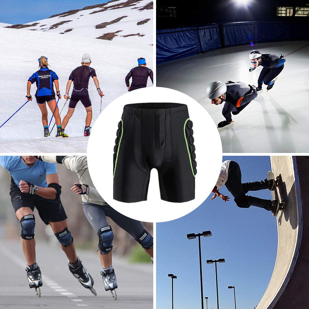 Lixada Protection des hanches pour femme avec rembourrage pour le snowboard, le patinage, le ski, l'équitation