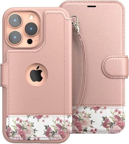 Lupa Legacy Iphone 13 Pro Max Wallet Case - Case With Card Holder - [Slim + Durable] For Women And Men - Iphone 13 Pro Max Flip Cell Phone Case - Floral Charm [Includes Wristlet] #TOP4