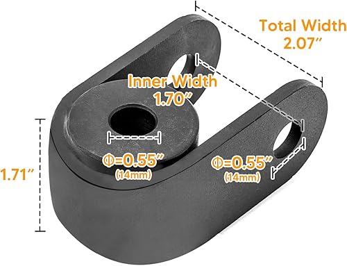 Miniatura 2 de WeiSen Kit de extensión y extensor de choque trasero Silverado de 2-3 pulgadas compatible con Chevrolet Silverado 1500 Tahoe Suburban 1500