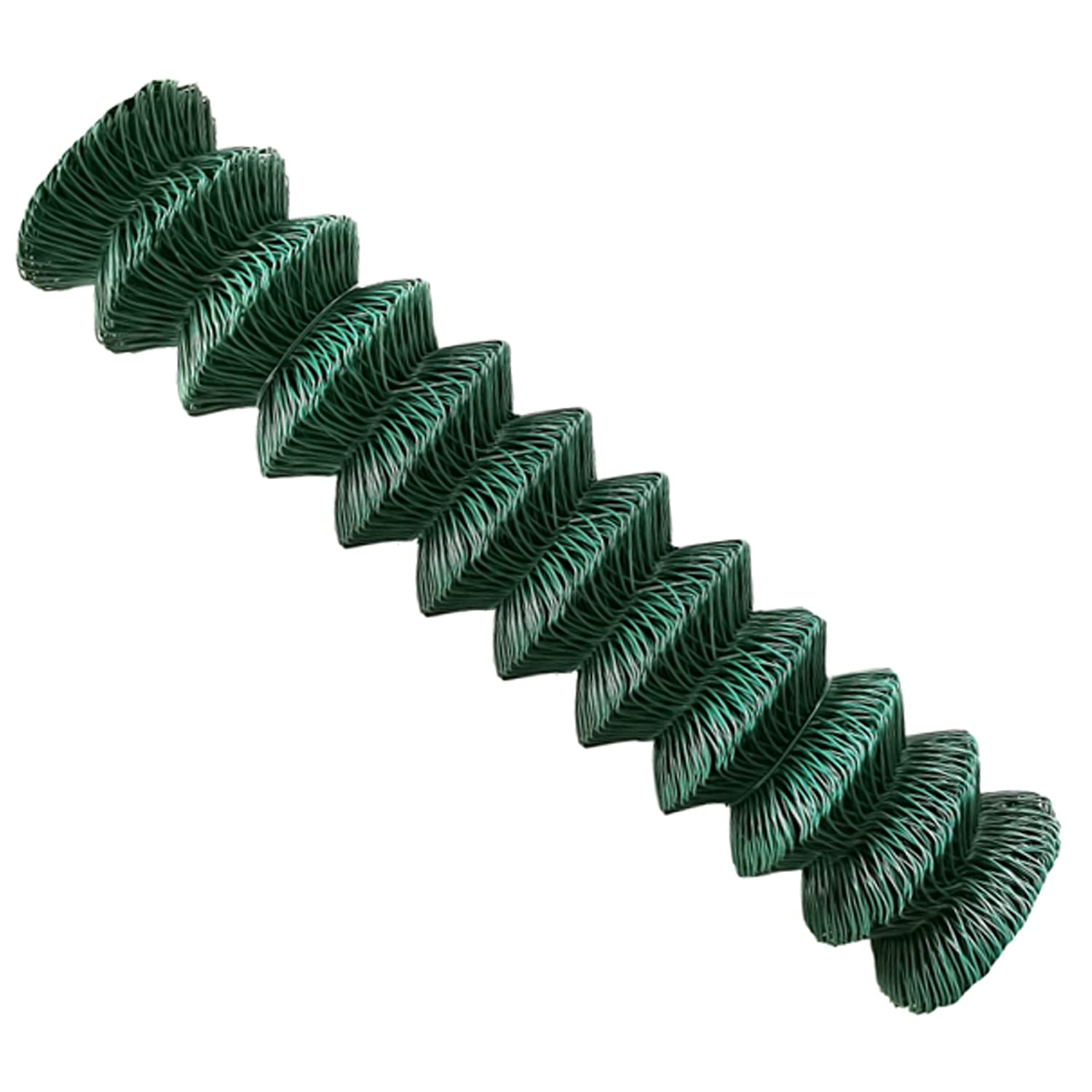 PVC-ummantelter Maschendrahtzaun in grün, Draht Ø 2,8 mm, Maschenweite 60 x 60 mm, Viereckgeflecht,