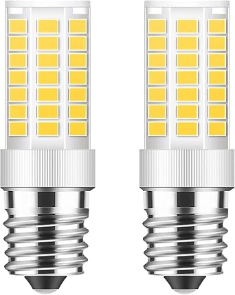 TAIYALOO E17 LED Bulb Dimmable, 5W Microwave Oven Bulb, Natural White 4000K, 40W Halogen Bulb Replacement for Microwave, Over Stove Appliance, Range Hood, E17 Intermediate Base 2 Pack