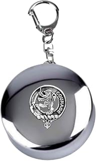 Cumming Scottish Clan Crest Folding Cup Key Chain (Sterling Silver)