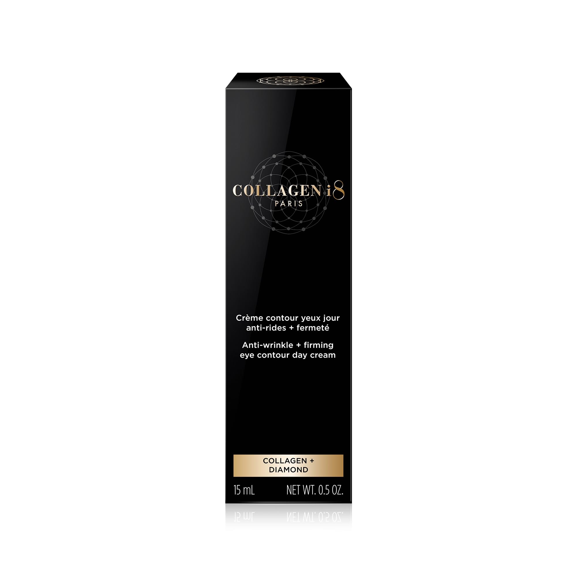 Antifalten + Festigkeit Augenkontur-Tagescreme - Kollagen + Diamant - 15 mL