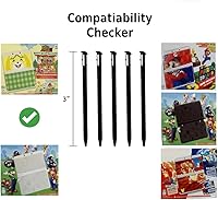 Vista 2 de New 3DS Stylus Pen, Replacement Stylus Compatible with, New Nintendo 3DS Special Edition Versions (not XL) Stylus Pen 5 Pack (Black)