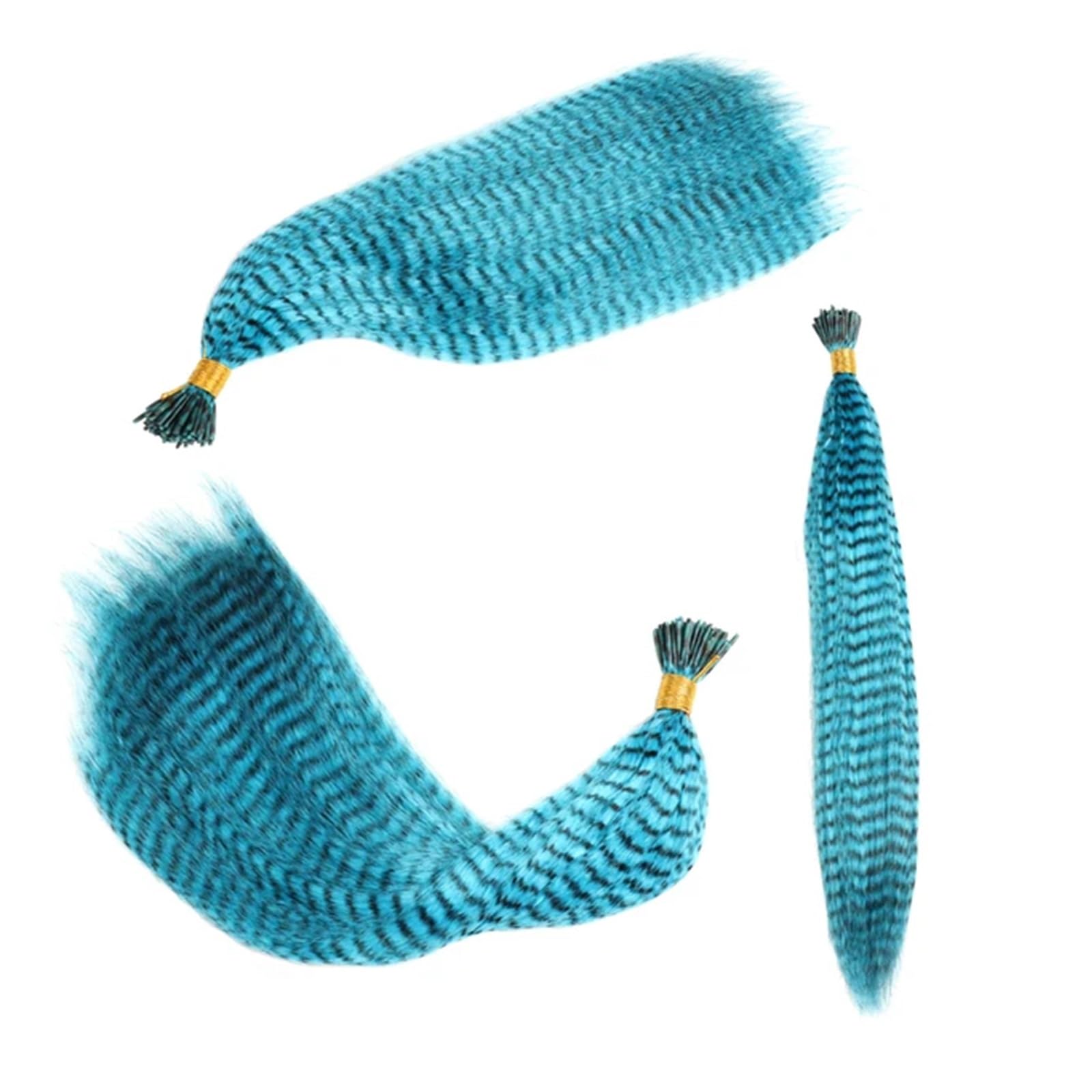 Extension de cheveux en plumes 20 pièces plume for Extensions de cheveux synthétique coloré brins aériens accessoires de cheveux arc-en-ciel postiche for les femmes (Color : 7)