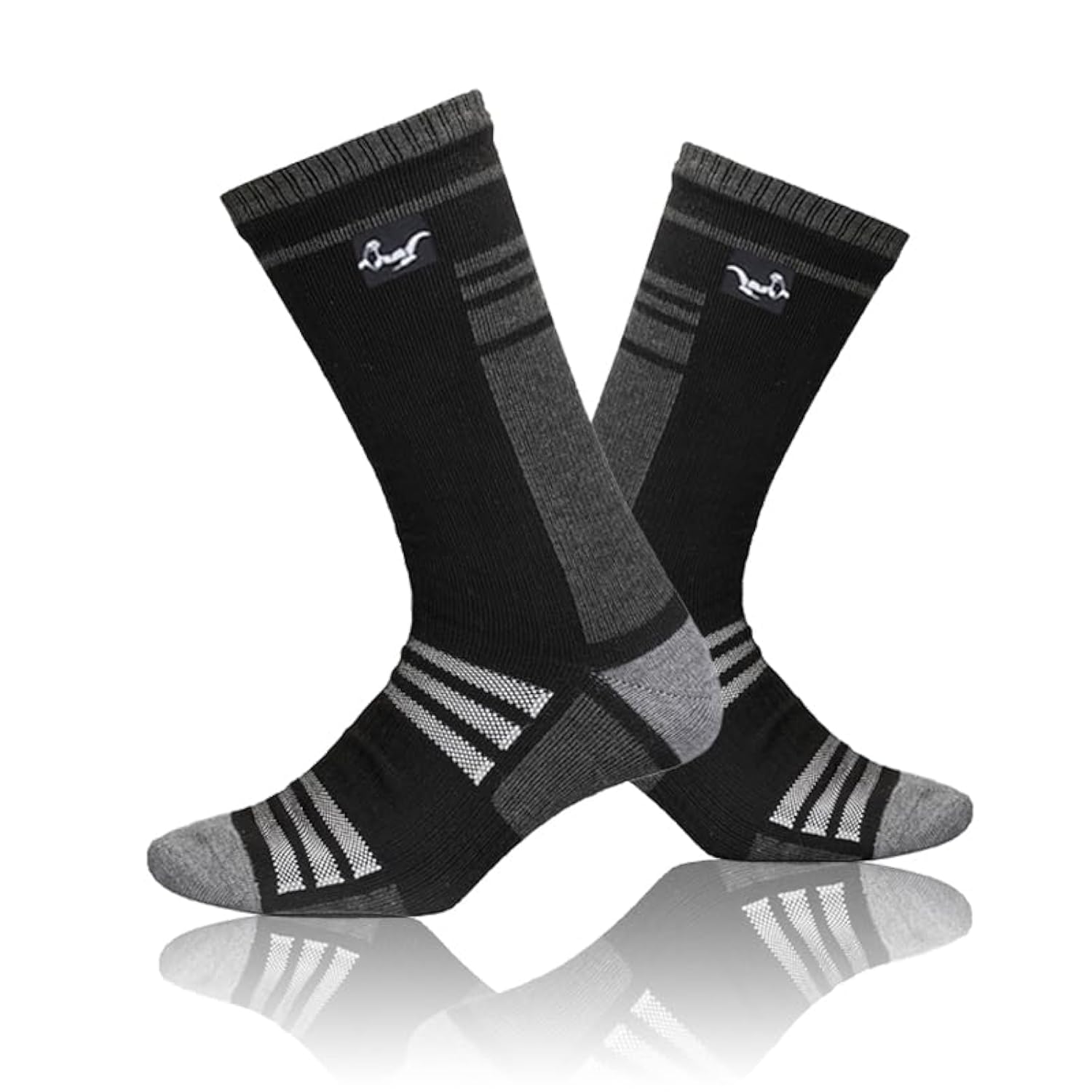 OTTERSHELL Merino Wolle wasserdichte Mid-Calf Socken. Warm und atmungsaktiv. 3-Layer Composite Fabric, Feuchtigkeitsabwicklung für Wandern, Trekking, Skifahren