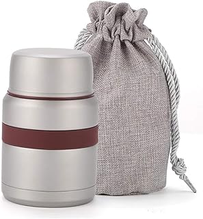 QIEP 350 ml klasyczny pojemnik na żywność, stal nierdzewna, izolowany pojemnik na lunch, termos na żywność, z termosem 4 kolory