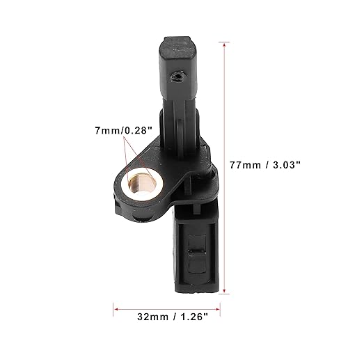 Miniatura 3 de X AUTOHAUX Sensor ABS trasero izquierdo Sensor de velocidad de rueda para Volkswagen Tiguan GTI para Audi A3 Quattro WHT003859 1K0927807