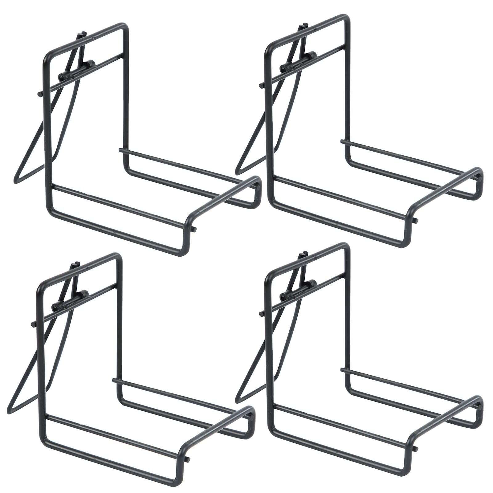 Tcrogsciss Black Iron Display Stand Coasters Holder, Easel Plate Stand, 4 Pack