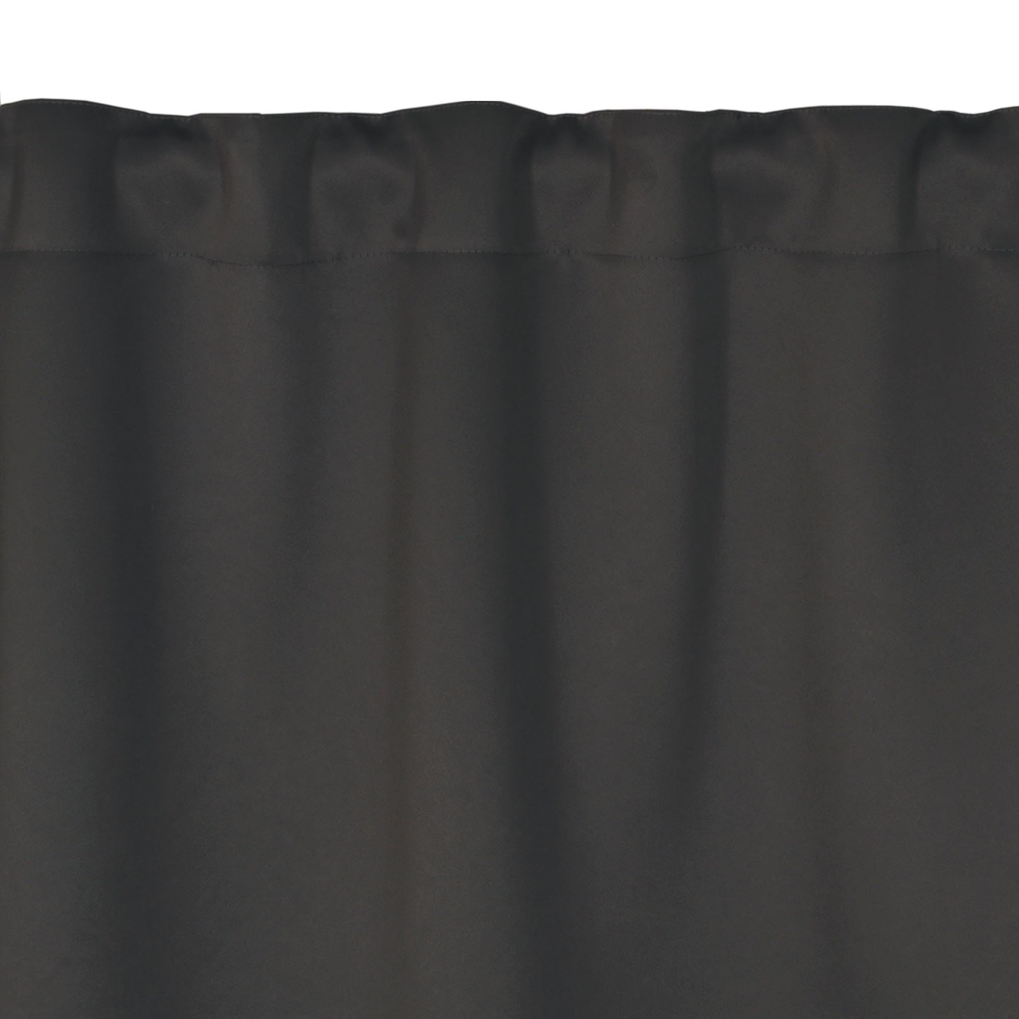Atout Ciel Rideau 100% occultant Non feu M1 à Galon fronceur 140x180cm prêt a Poser, Gris foncé
