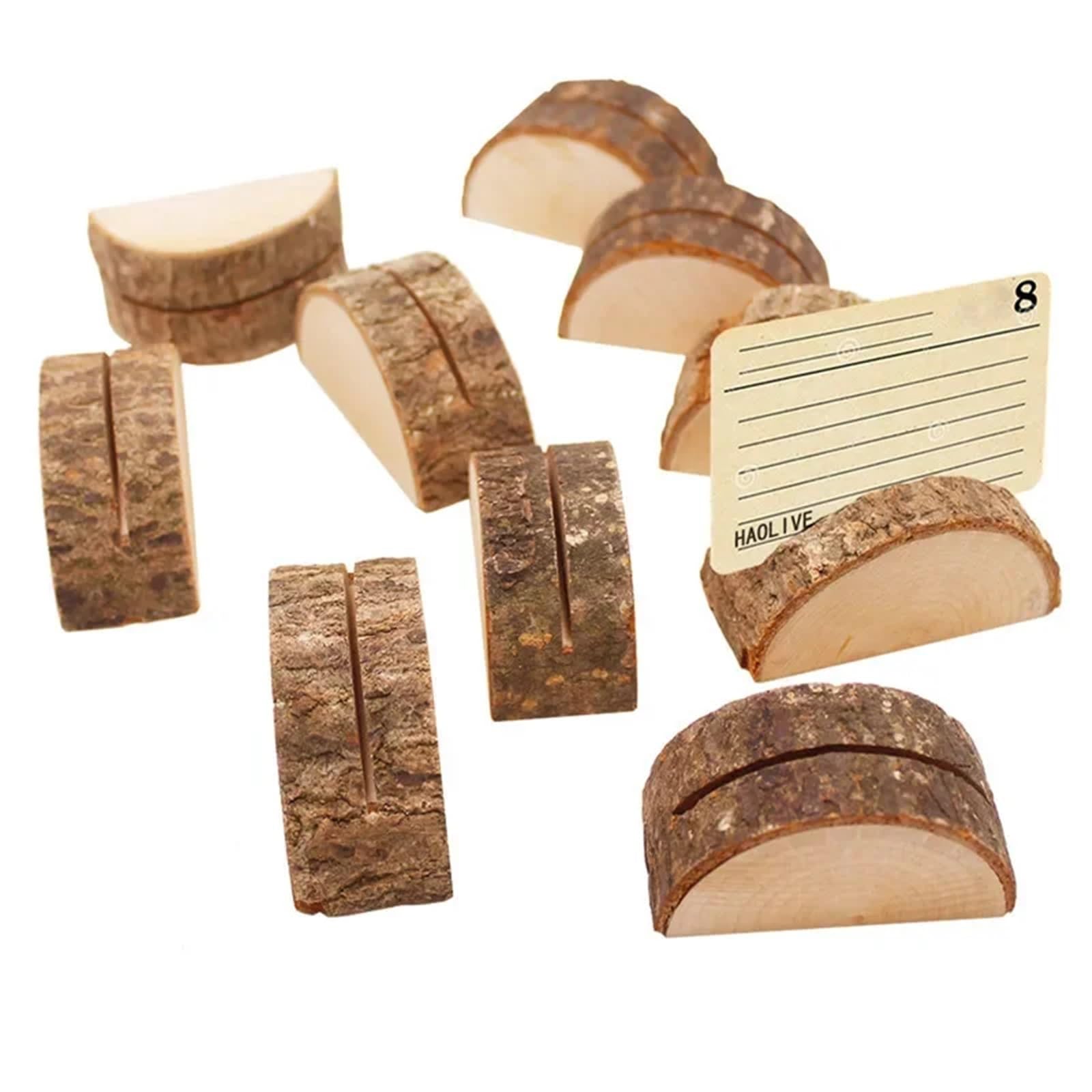 Tischnummernständer aus Holz, für Hochzeiten, 50 Stück