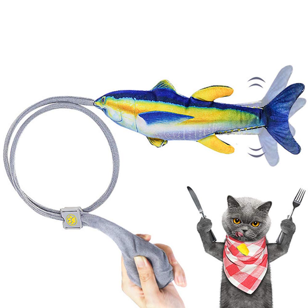 nother Fish cat toy interactive cat toys manual control cat toys wagging catnip toys for indoor cats kitten kitty