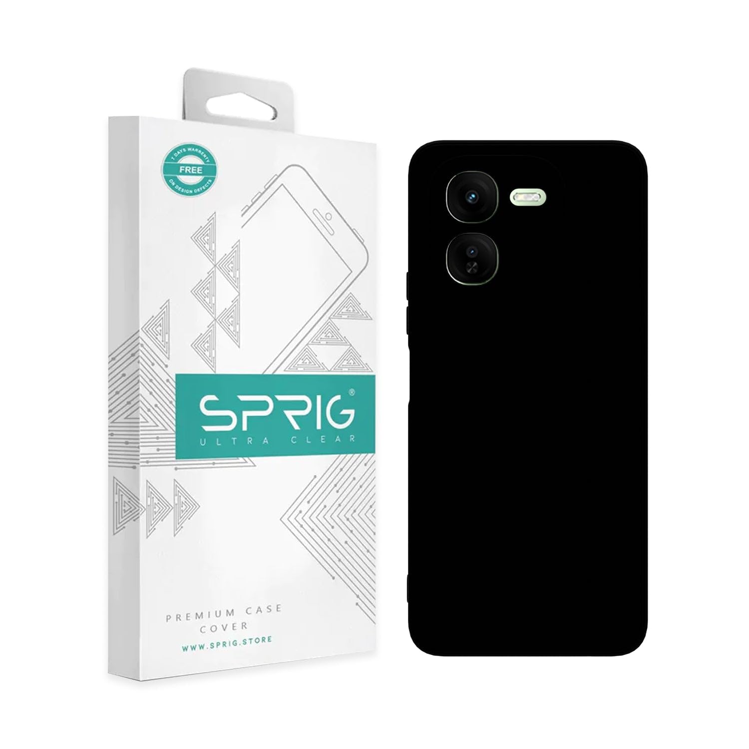 SPRIG Compatible with iQOO Z9X 5G Clear Premium Back Cover Drop Tested Shock Proof Mobile Case for Men,Women,Boys and Girls with Camera Protection (Black) (B0DFGT4BW5) Amazon Price History, Amazon Price Tracker