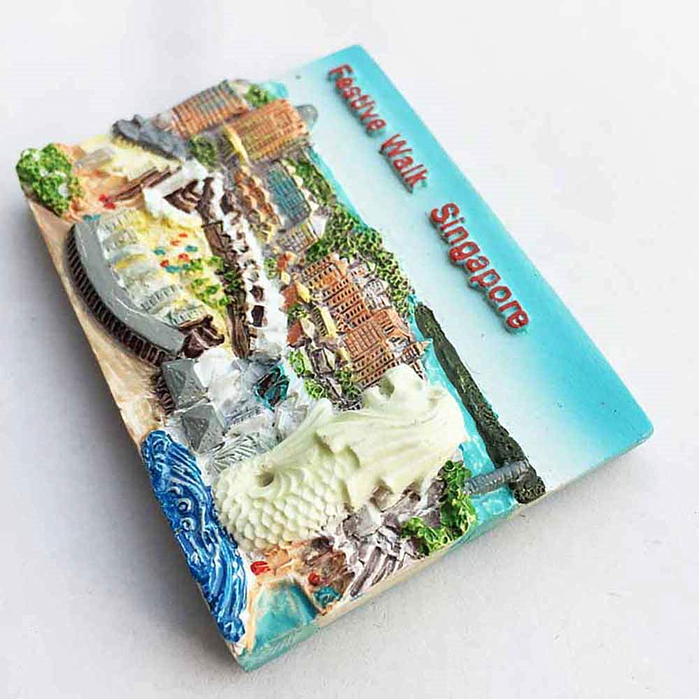 Magnete Frigo 3D Singapore Che Si Illumina Al Buio: Souvenir Di Viaggio Originale Per Decorare Casa E Cucina - 5