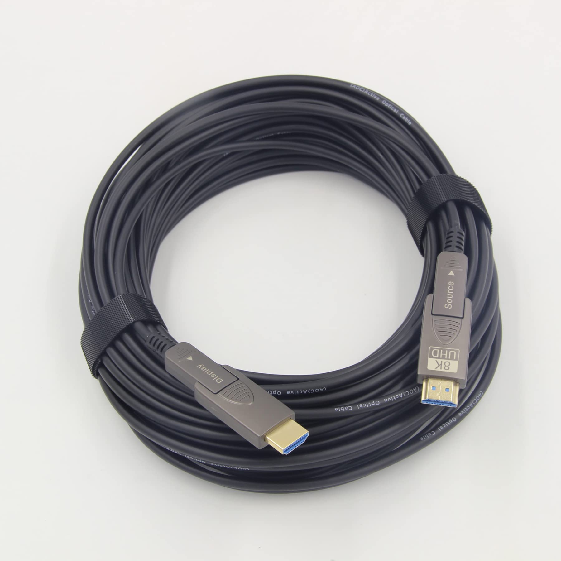 Cable de fibra óptica HDMI 8K 5 m/16.4 pies, Micro HDMI a HDMI 2.1, desmontable tipo A+D, 48 Gbps de ultra velocidad, HDR, 3D, eARC, clasificado CL2 / CL3 para instalación en pared, cable