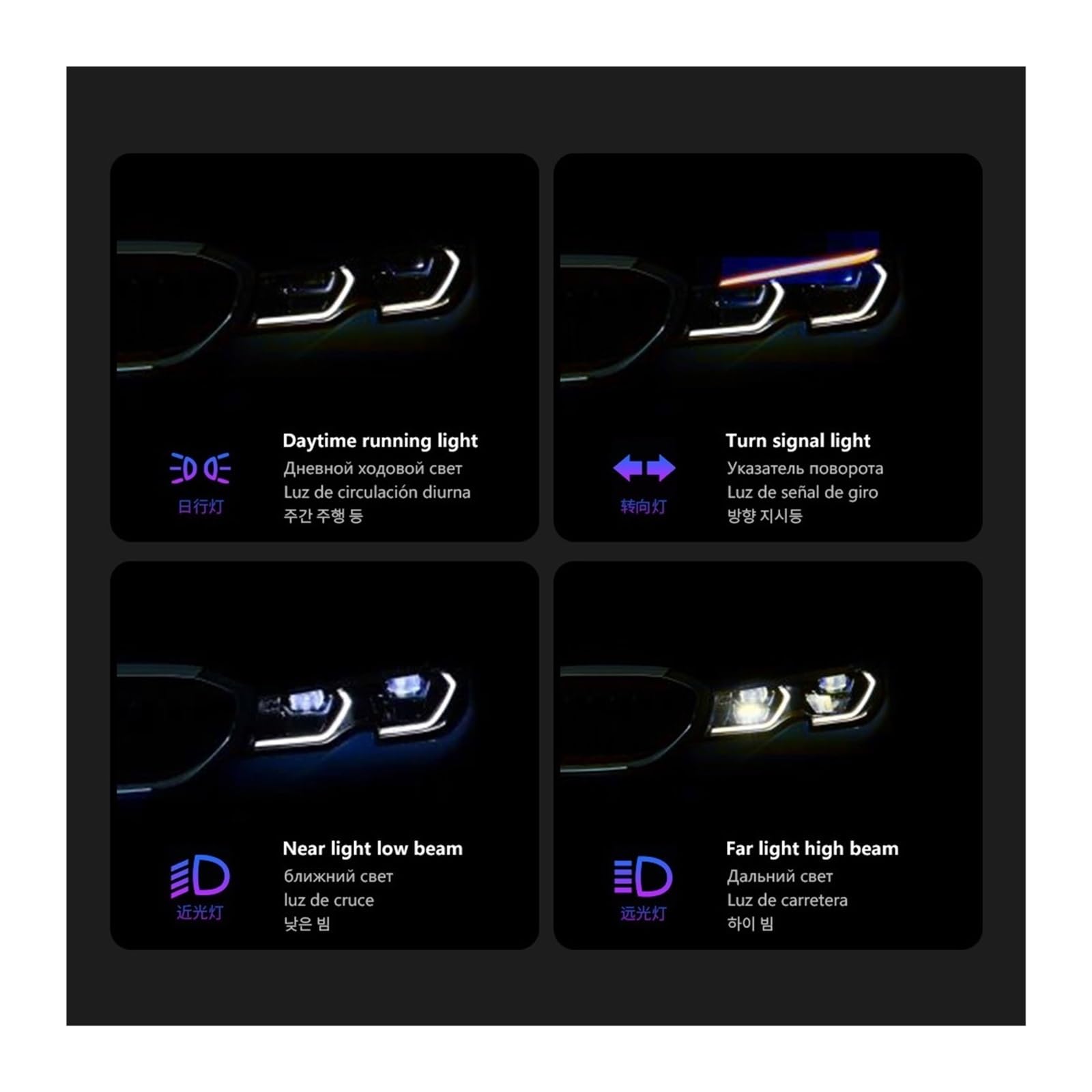 Auto Parts Headlights Compatible For BMW G20 2019-2021 Upgrade Laser Style M3 LCI Daytime Lights LED Projector Cars — view 5
