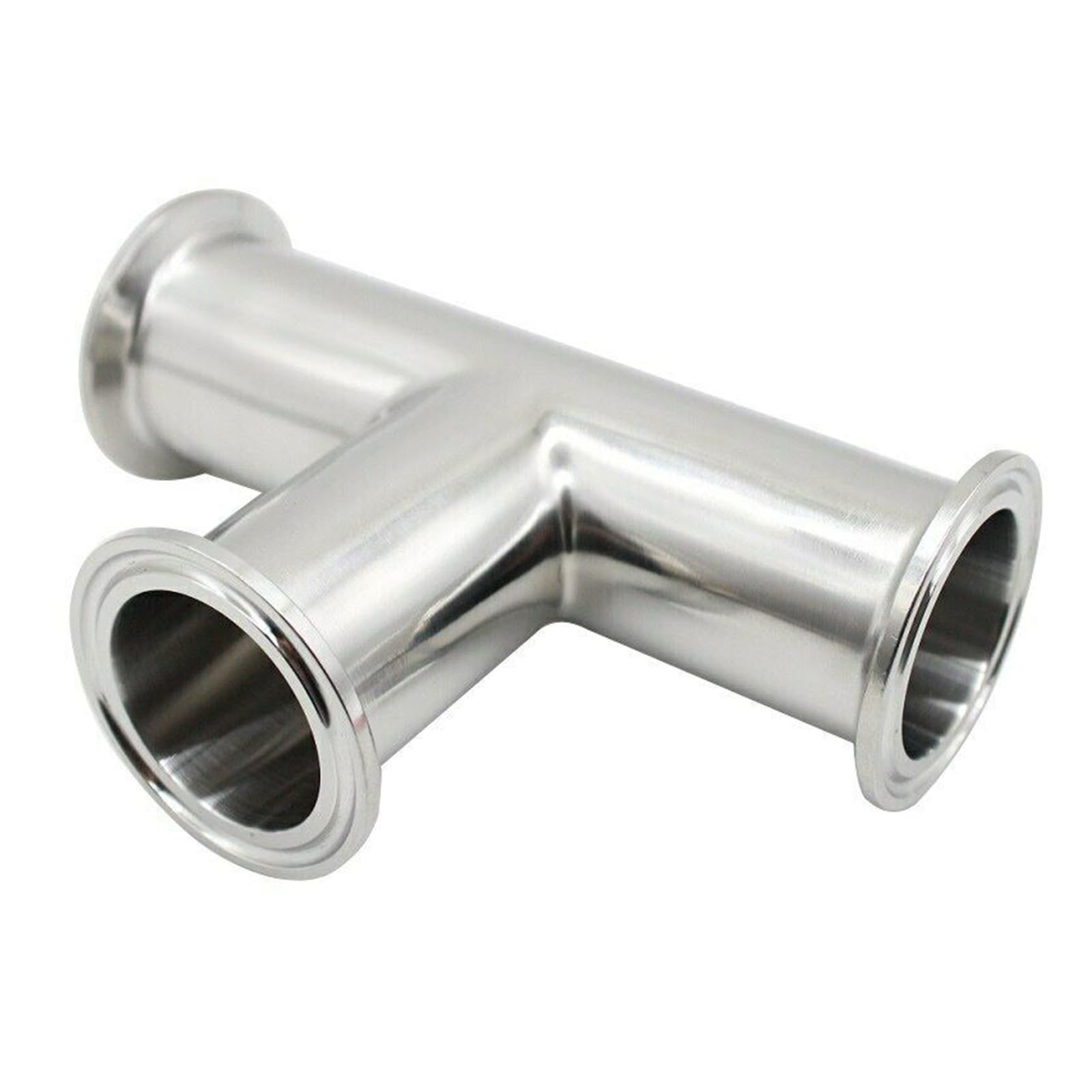 OD19mm-102mm SS304 3 Way tee Ferrule 1.5 2 3 Fit 1.5-4 Inch Tri Clamp (Color : 51mmx Ferrule 64, Size : SS304)