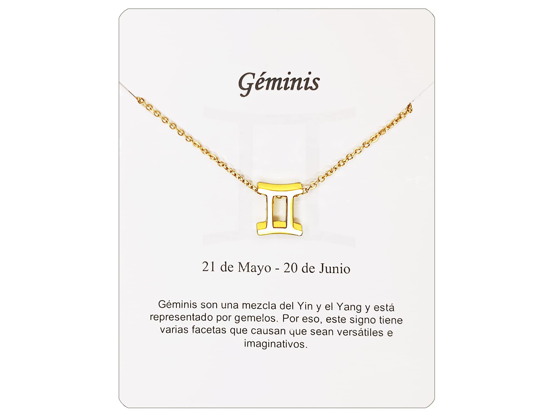Collar Signo Zodiaco Acero Inoxidable hermosa Tarjeta Significado Signo Zodiacal Colgante Horóscopo Para mujer Regalo Cumpleaños — view 25
