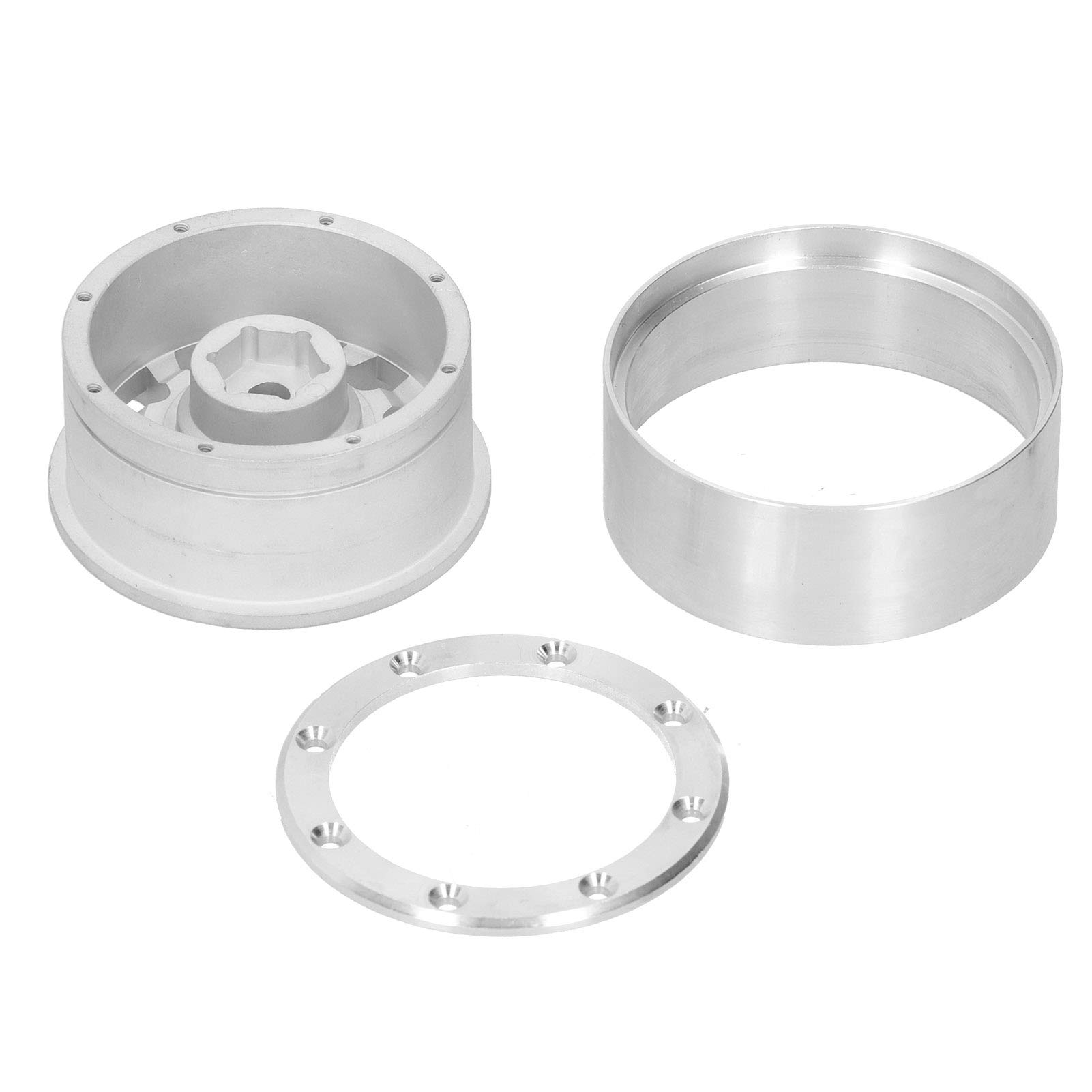 4Set Remote Control 123mm opona z częściami piasty koła do samochodu TRX4/SCX10/90046 1/10 RC (Silver)