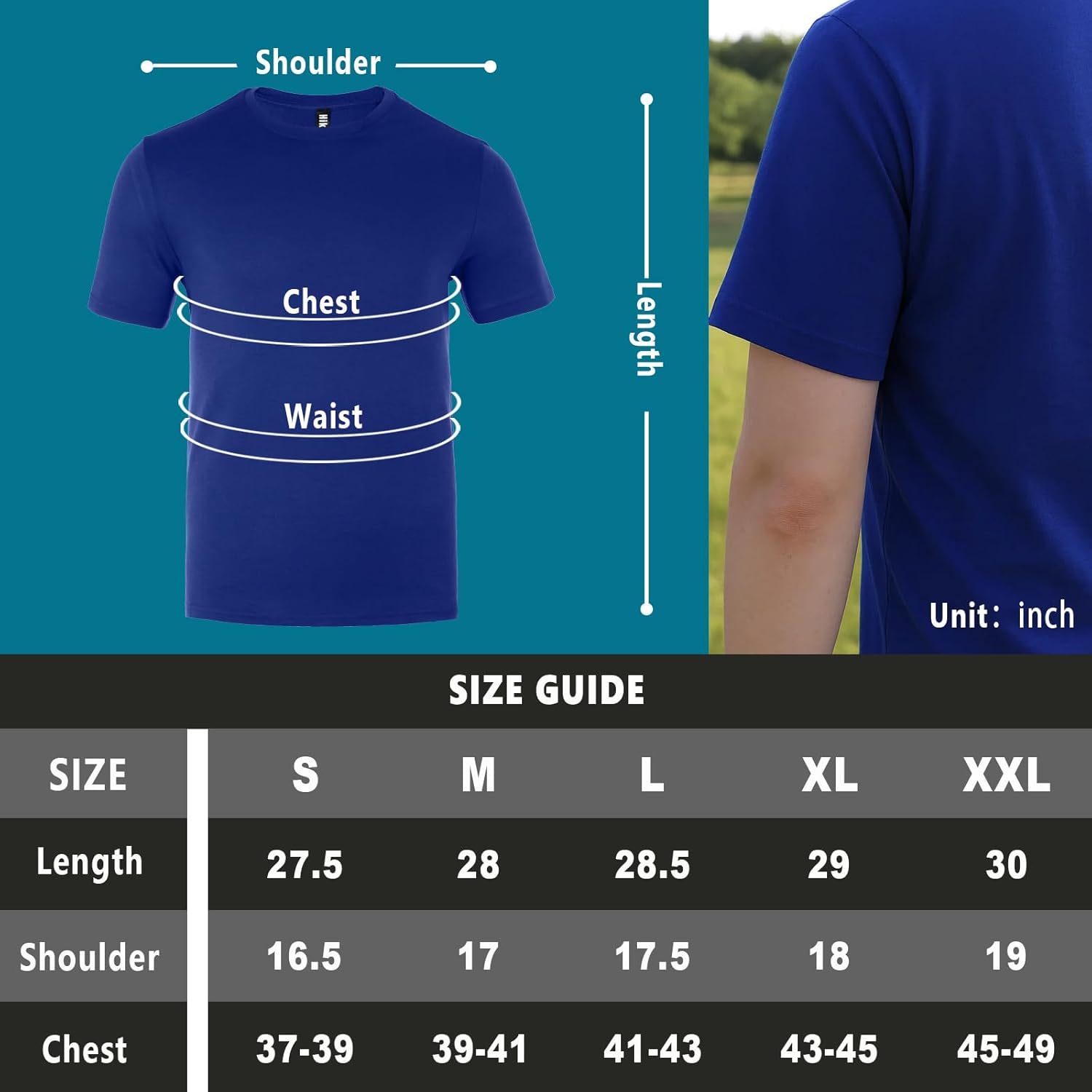 Merino Protect Merino Wool T Shirts Men Odor Resistance Functional T-Shirt Lightweight Undershirt for Hiking Traveling