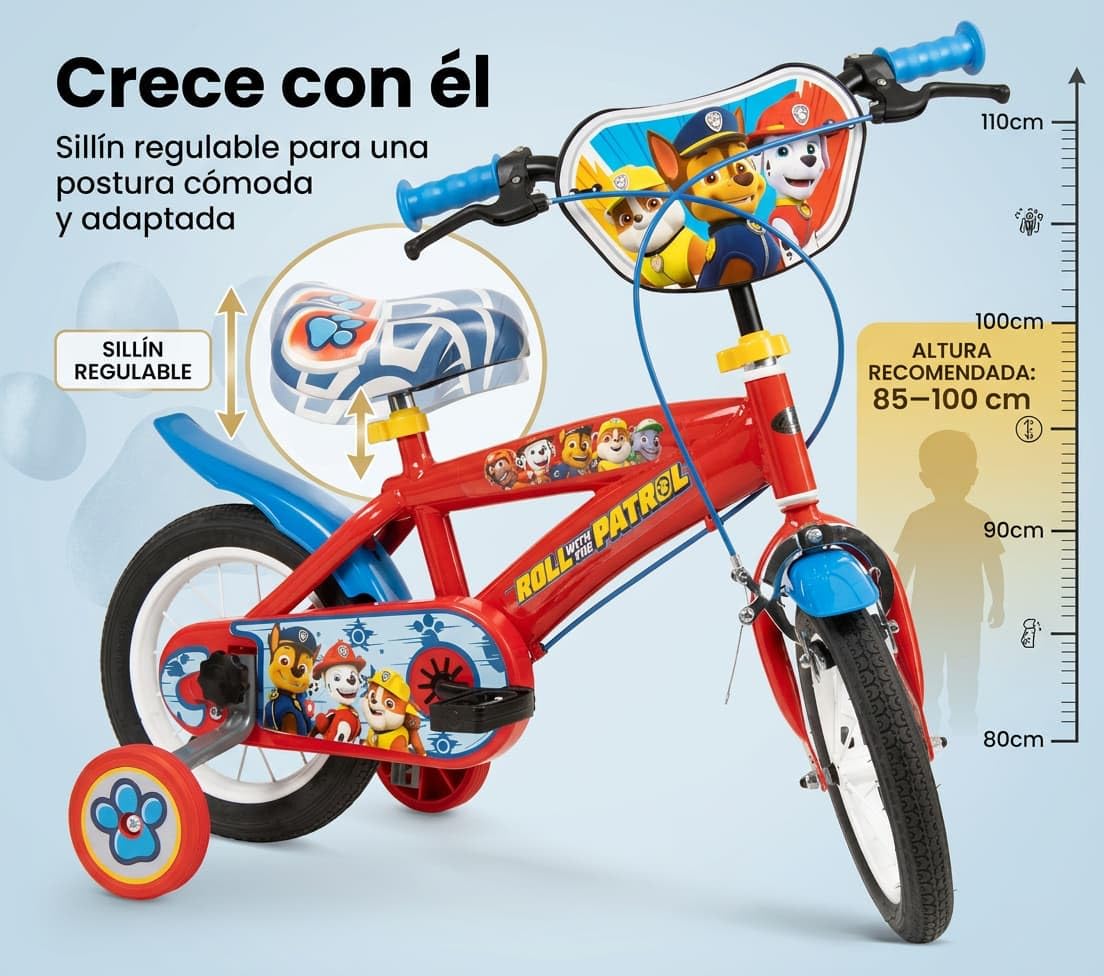 TOIMSA Bicicleta 12" Paw Patrol