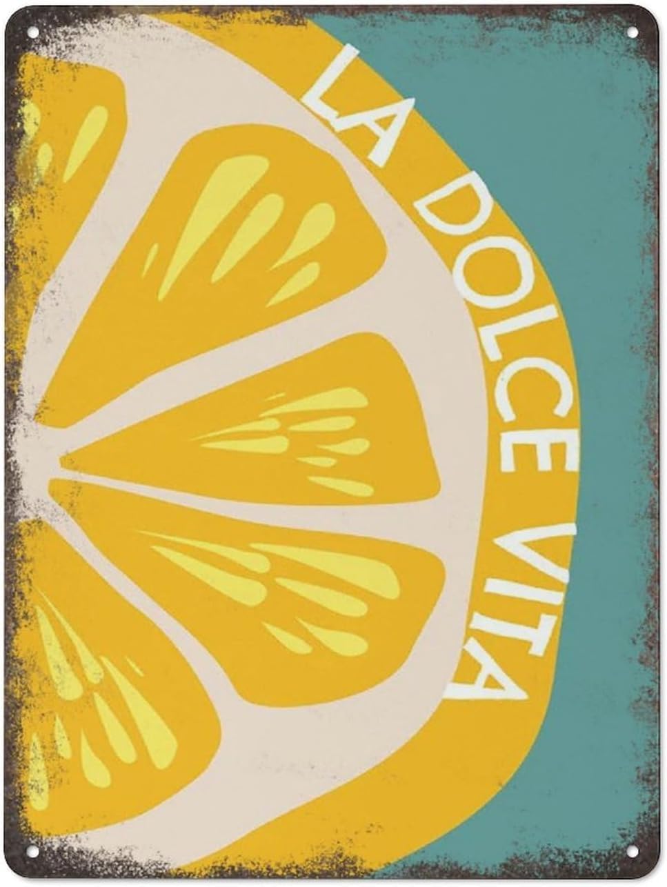 Italian Food Living room bedroom kitchen dining room wall decoration Metal Tin Sign Plaque Poster Vintage Wall Room Gift Aluminium Creative Novelty Unique Funny Art Tin Waterproof 8x12 inches