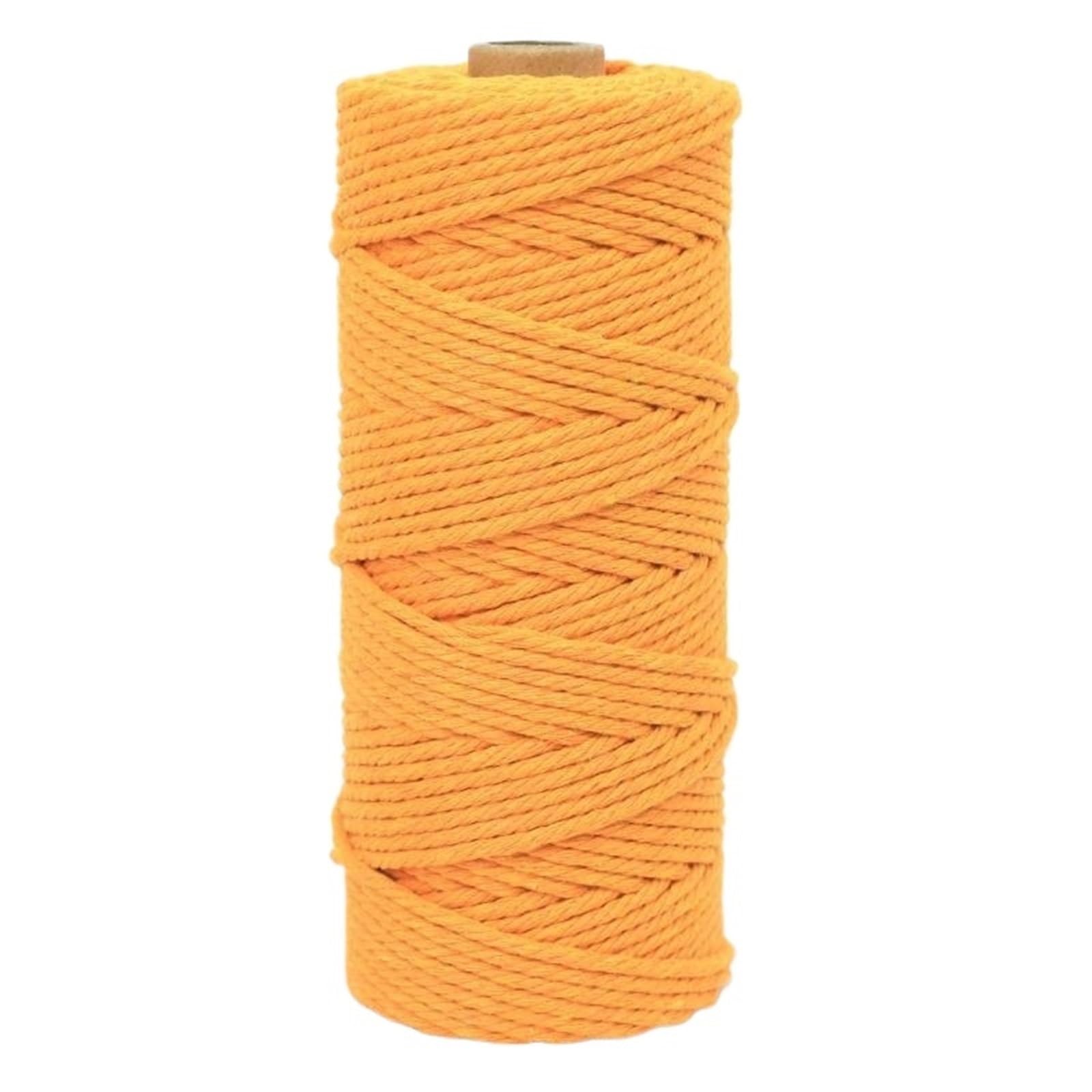 Cotton Macrame Cord 3.0mm-100m Colorful Natural Cotton Macrame Rope Cord for Wall Hanging Plant Hangers Crafts(Color11)