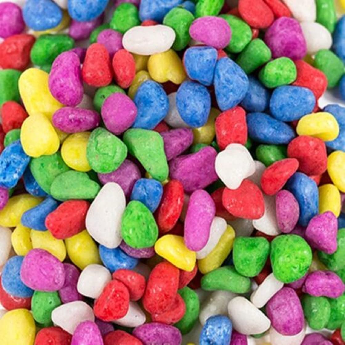 YUSEE Fish Tank Aquarium Gravel Substrate Coloured, Mixed and Natural Aquatic Decorative Small Stones Pebbles Ideal for Plants (2KG, Mixed)
